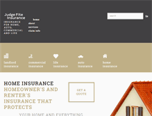Tablet Screenshot of judgefiteinsurance.com